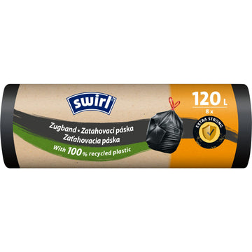 Vreće za smeće120L/8 sa vrpcom 75x100 cm