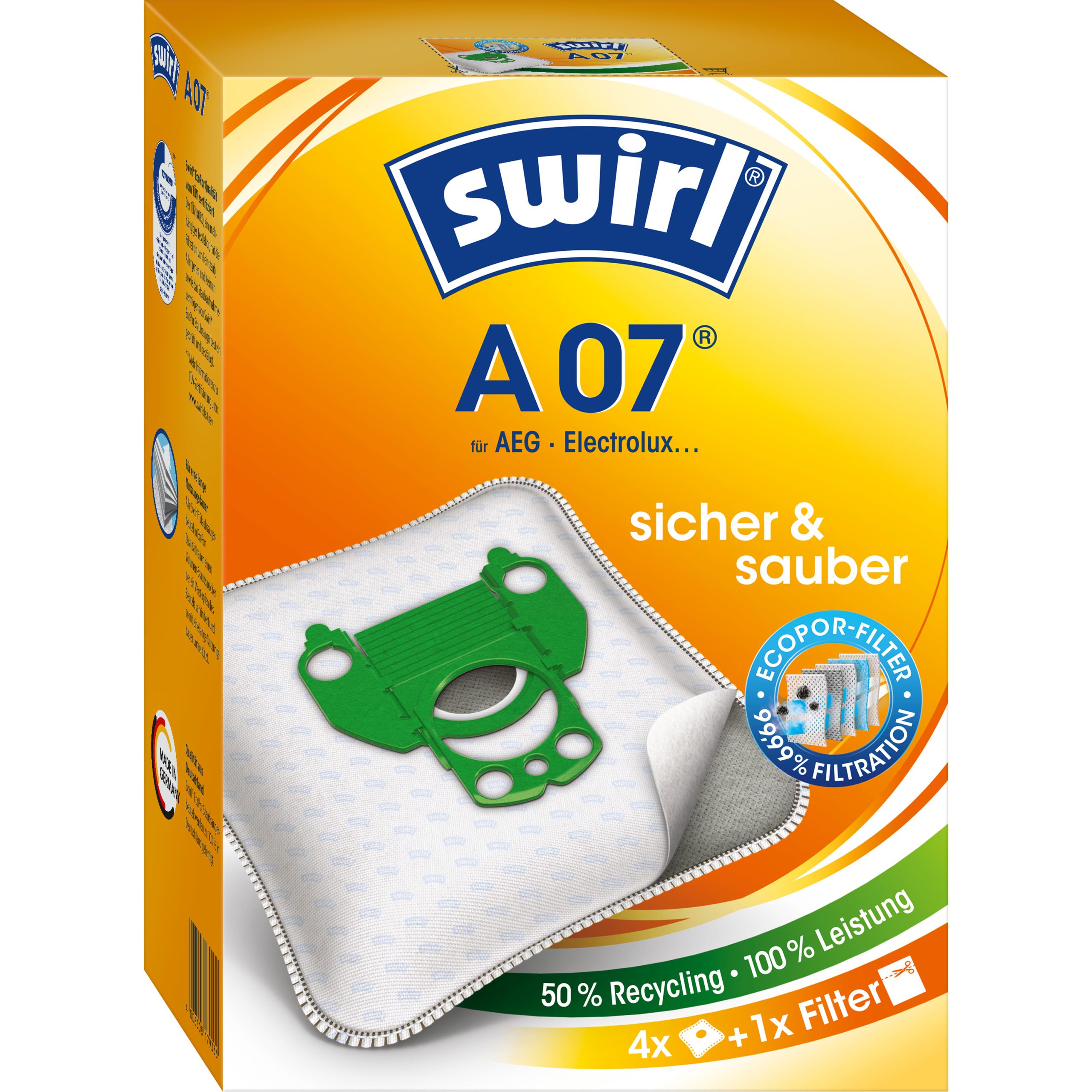 Vrećice za usisivač A07/4 MicroPor PLUS PureAir
