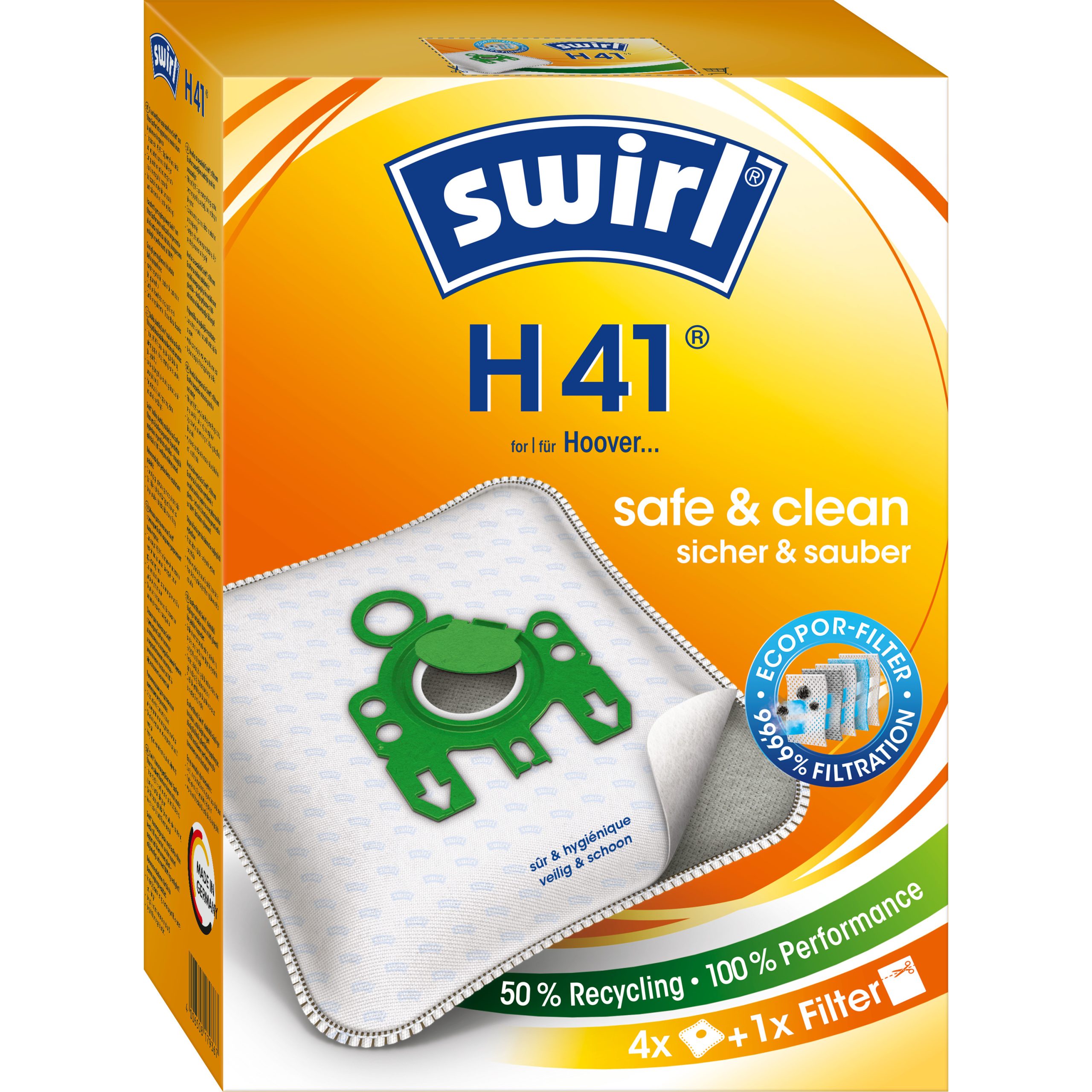 Vrećice za usisavač H41/4 MicroPor PLUS PureAir