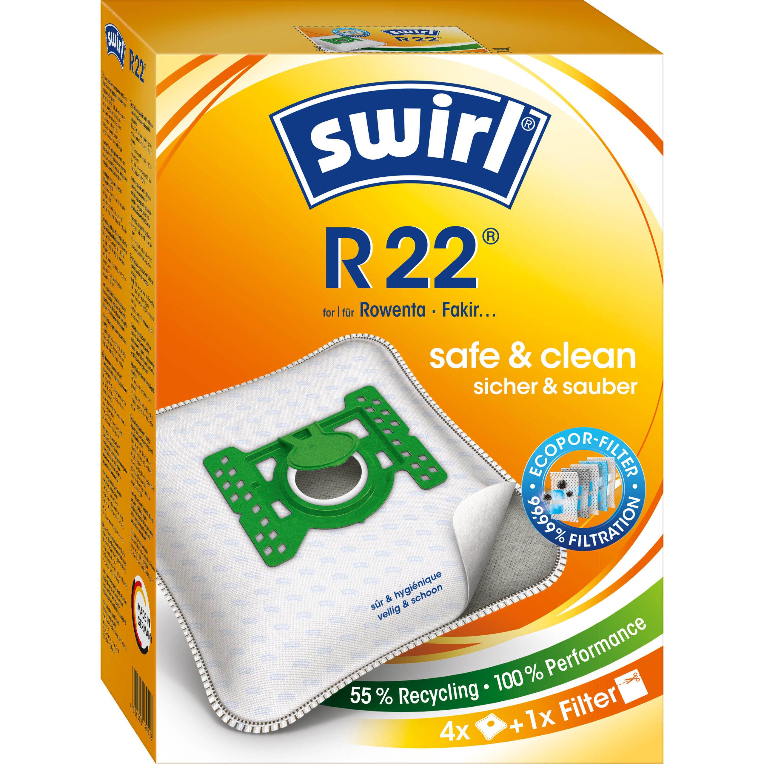 Vrećice za usisavač R22/4 MicroPor PLUS PureAir