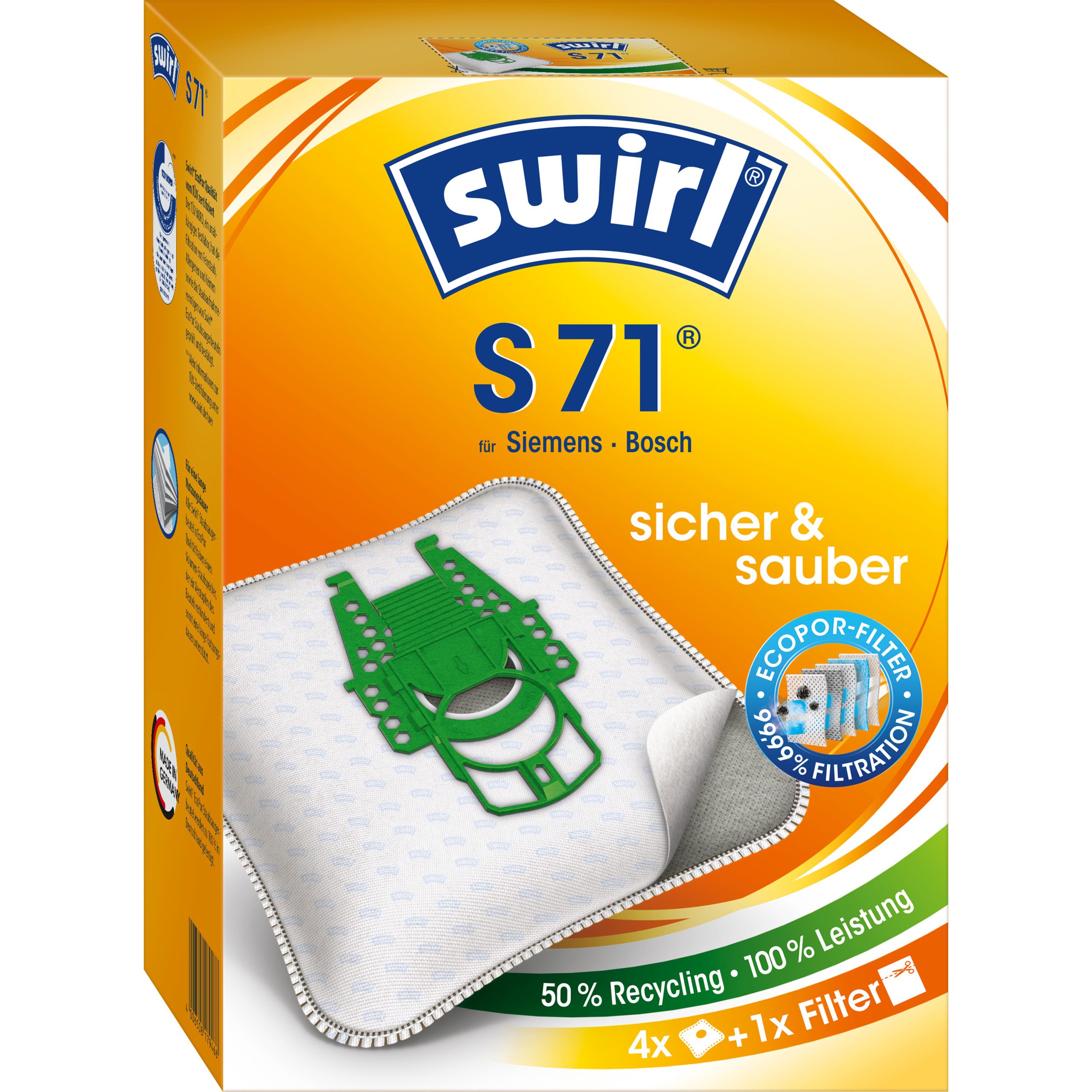 Vrećice za usisivać S71/4 MicroPor PLUS PureAir