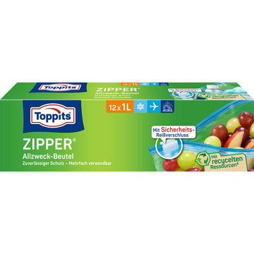 ZIPPER vrećice  1L /12 kom (zatvarač)