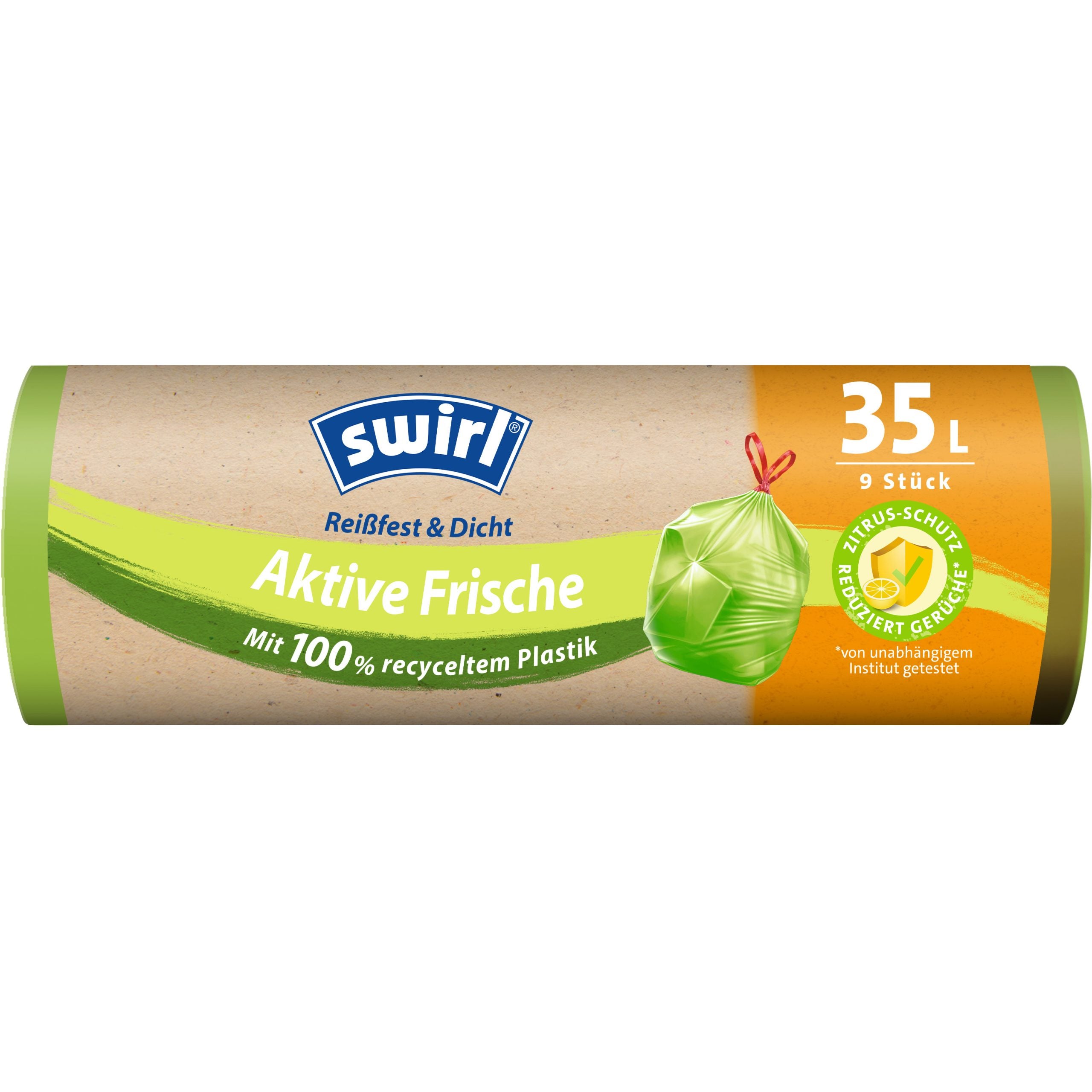 Vreće za smeće 35L/9 kom s vrpcom Active frische
