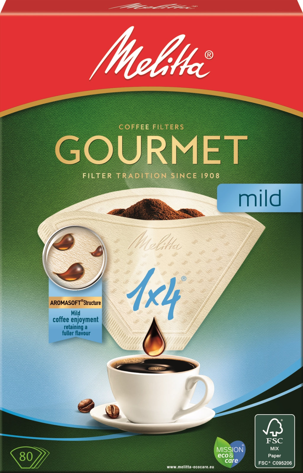 Filter za kavu 1x4/80 kom  lagana aroma