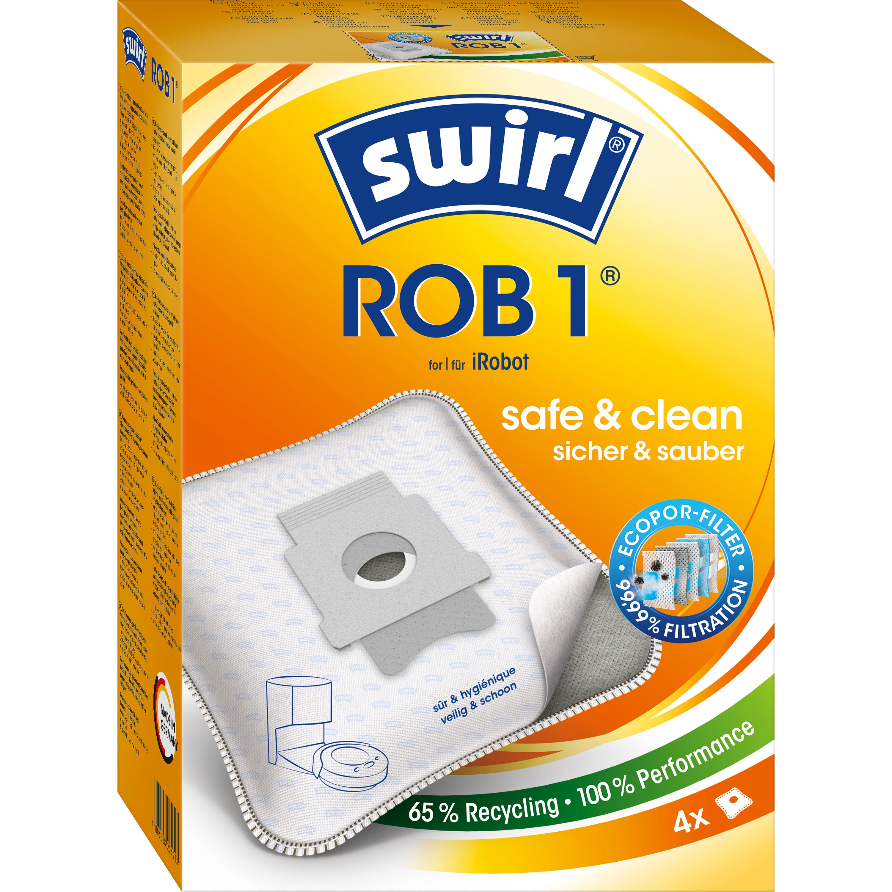 Vrećice za robotske usisavače ROB 1 MicroPor PLUS PureAir
