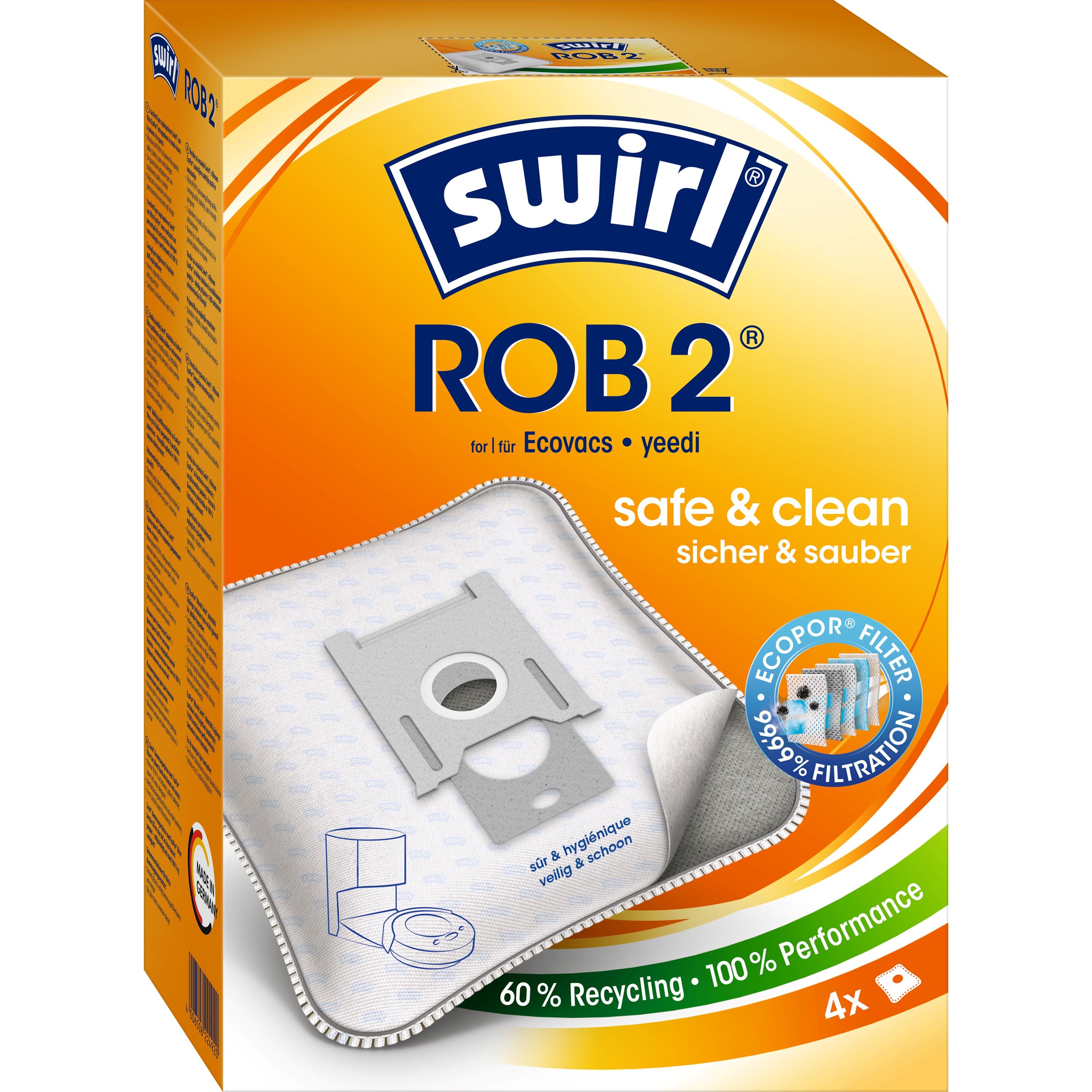 Vrećice za robotske usisavače ROB 2 MicroPor PLUS PureAir
